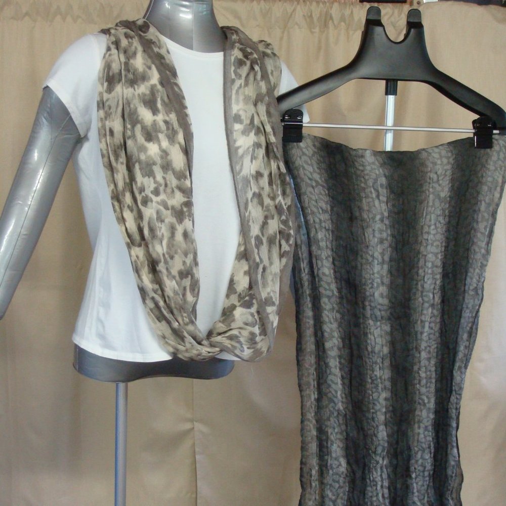 Two Eddie Bauer Scarves